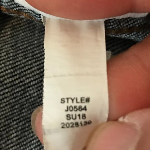 Madewell Denim Skirt Blue Mini Stretch Straight Button Front Arroyo Wash - Picture 6 of 6